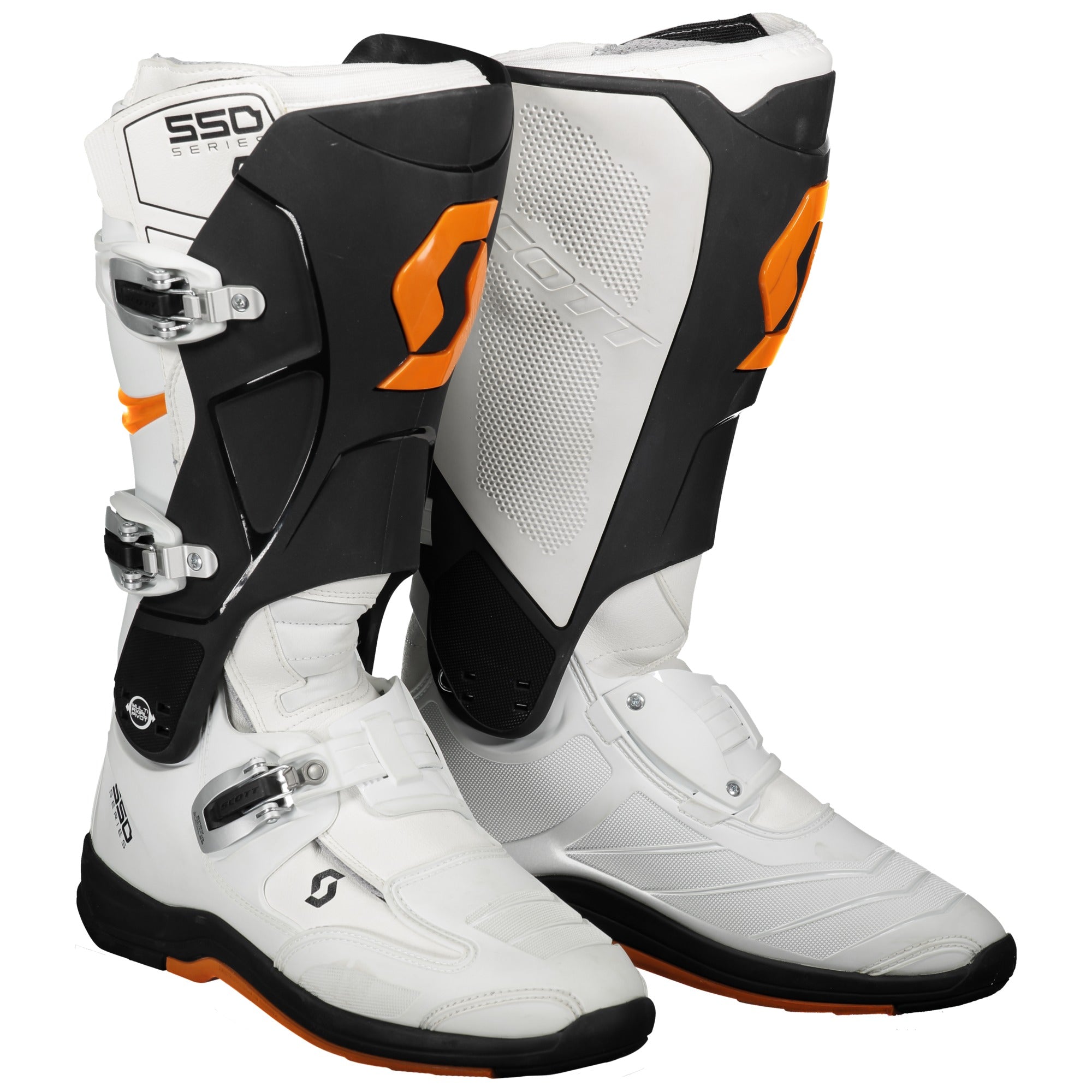 Scott MX 550 Boots White / Orange