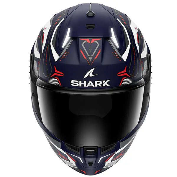 Shark Skwal i3 Full Face Helmet Linik Matt Blue / White / Red - FREE UK Shipping, FREE 365 Day Returns | Moto Central