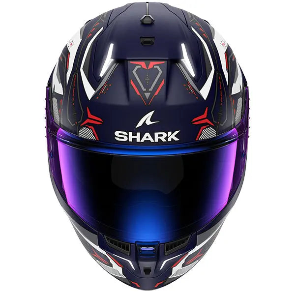 Shark Skwal i3 Full Face Helmet Linik Matt Blue / White / Red - FREE UK Shipping, FREE 365 Day Returns | Moto Central