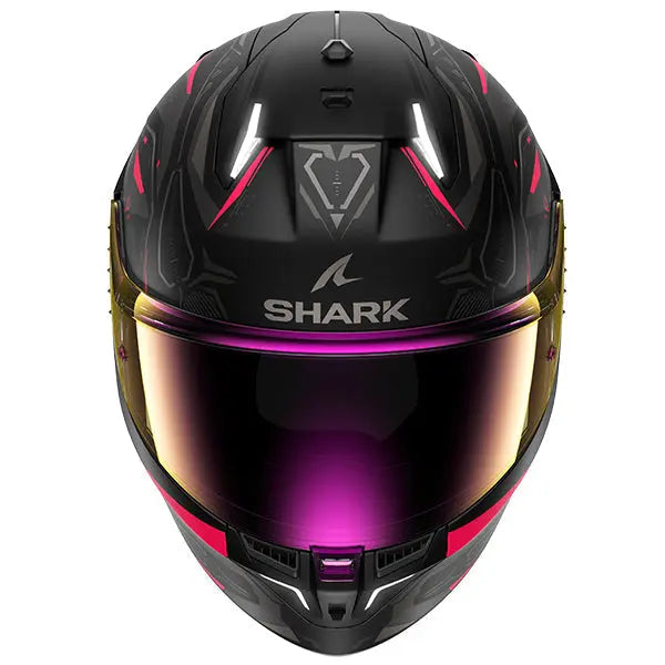 Shark Skwal i3 Full Face Helmet Linik Matt Black / Violet / Anthracite - FREE UK Shipping, FREE 365 Day Returns | Moto Central