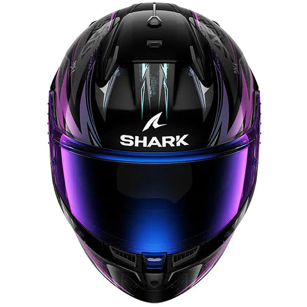 Shark D-Skwal 3 Full Face Helmet Blast R Black / Blue / Purple - FREE UK Shipping, FREE 365 Day Returns | Moto Central