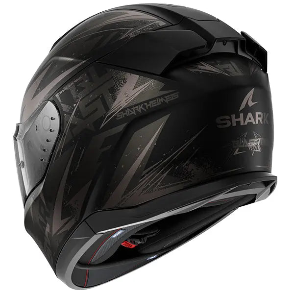 Shark D-Skwal 3 Full Face Helmet Blast R Black / Grey - FREE UK Shipping, FREE 365 Day Returns | Moto Central