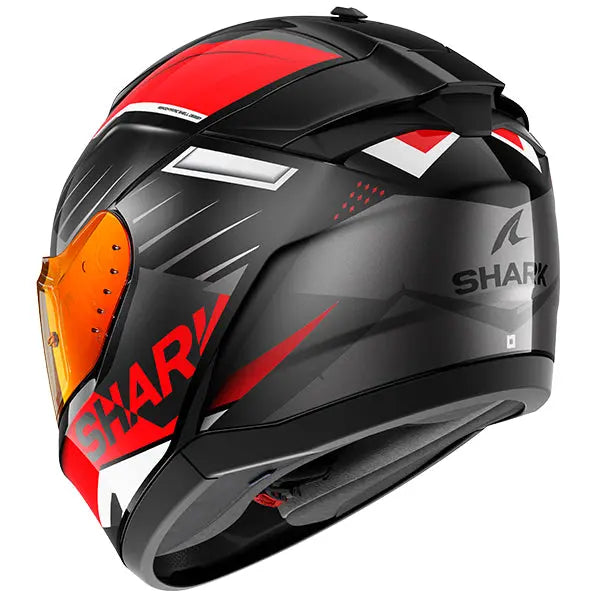 Shark Ridill 2 Full Face Helmet Bersek Black / Red / Anthracite - FREE UK Shipping, FREE 365 Day Returns | Moto Central