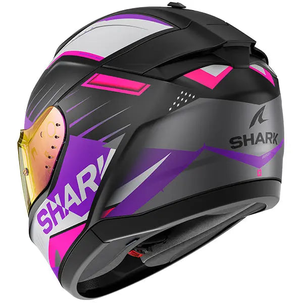 Shark Ridill 2 Full Face Helmet Bersek Black / Violet / Pink - FREE UK Shipping, FREE 365 Day Returns | Moto Central