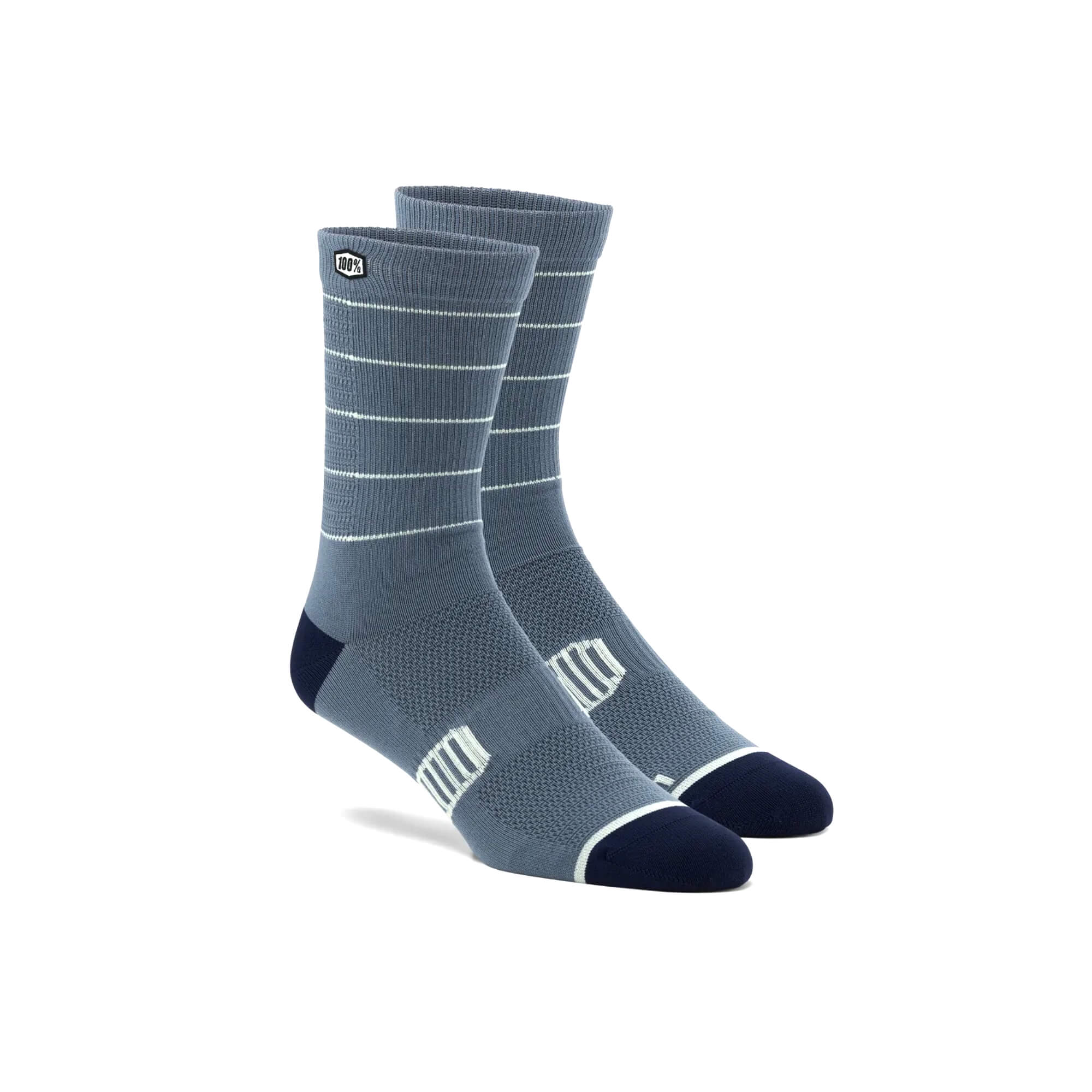 100% Advocate Performance Socks Slate / Navy - FREE UK Shipping, FREE 365 Day Returns | Moto Central