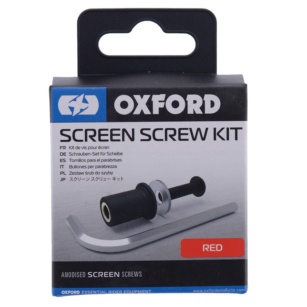 Oxford Screen Screw Red - FREE UK Shipping, FREE 365 Day Returns | Moto Central