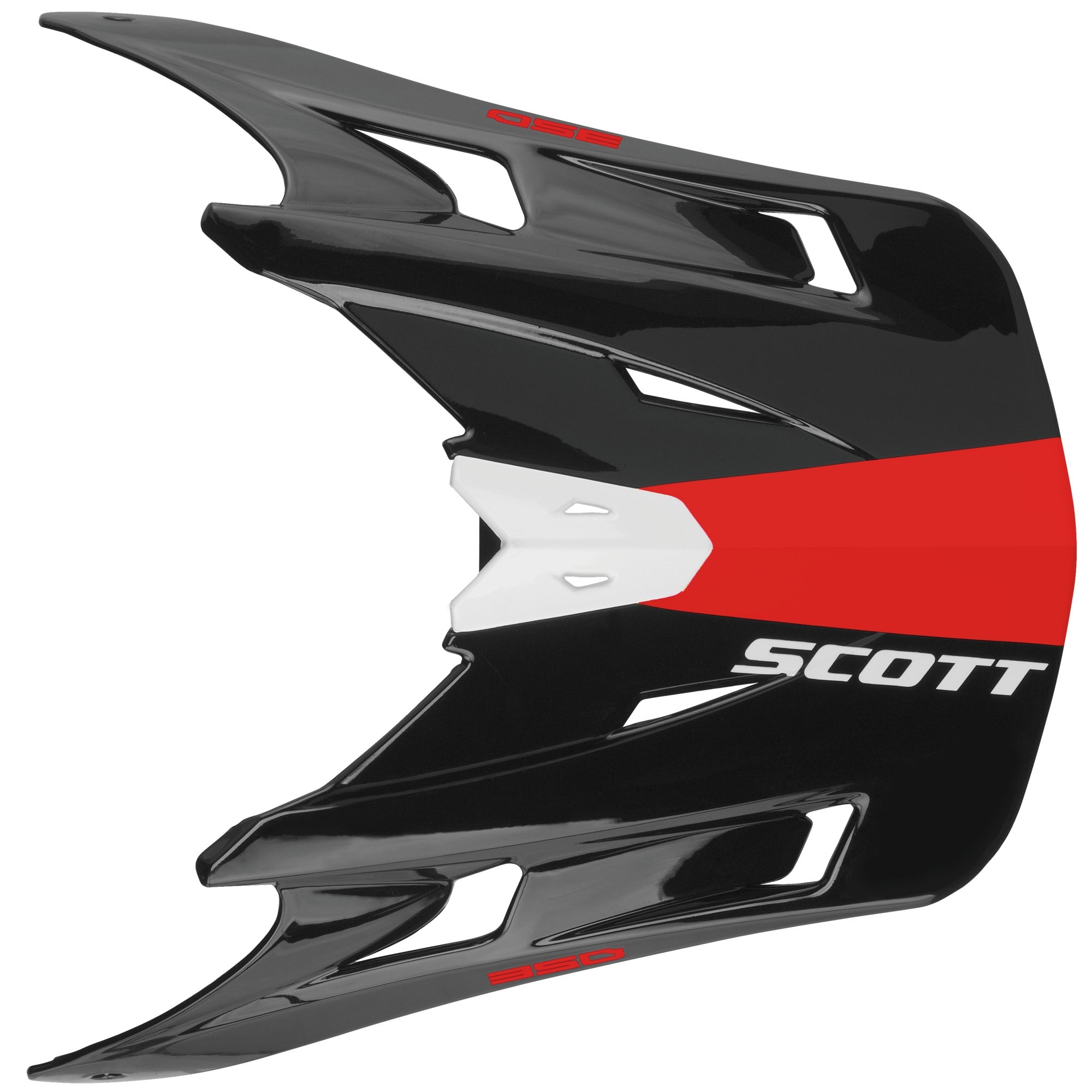 Scott 350 Kids Visor Race Black / Red