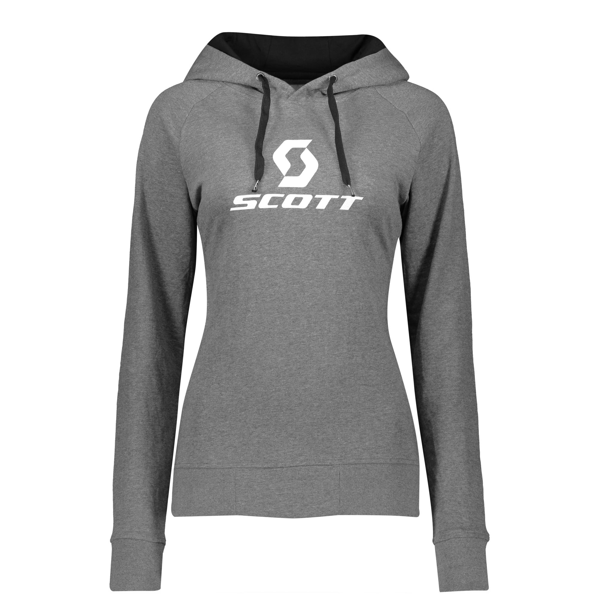 Scott 10 Icon Long Sleeves Ladies Hoodie Dark Heather Grey