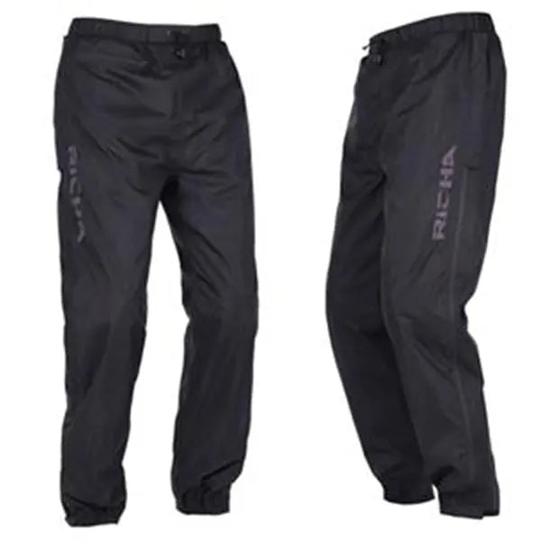 Richa Side Zip Rain Over Trouser Black  from Moto Central - Motorcycle Clothing