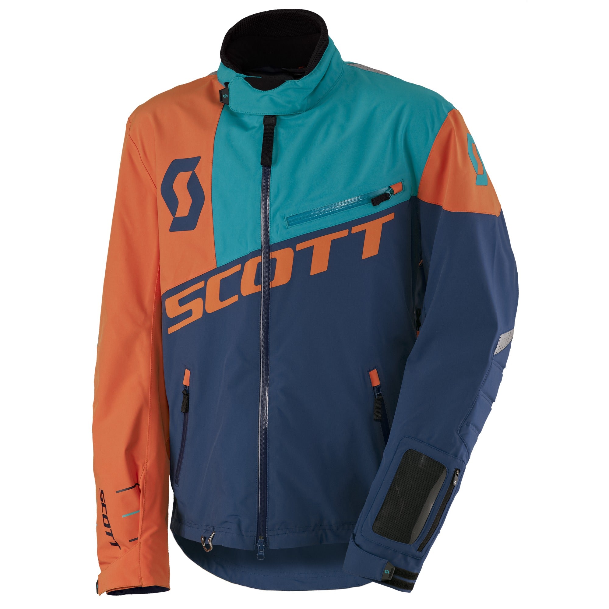 Scott Shell Pro Textile Jacket Aqua Blue / Orange