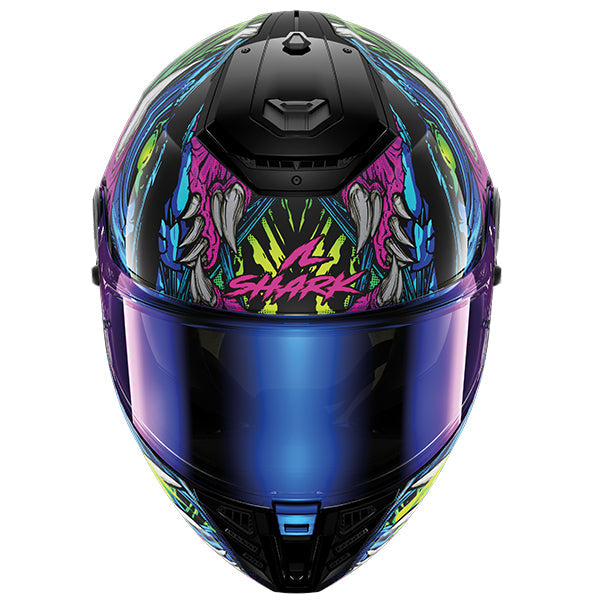 Shark Spartan RS Full Face Helmet Shaytan Black / Green / Violet