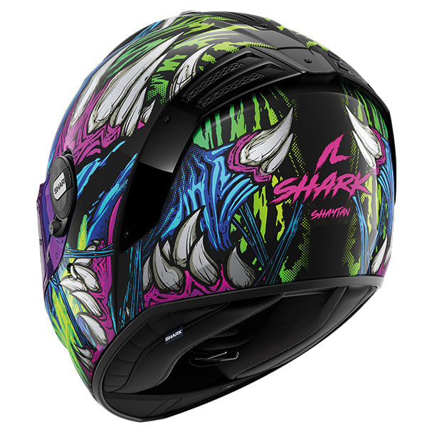 Shark Spartan RS Full Face Helmet Shaytan Black / Green / Violet