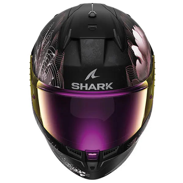 Shark D-Skwal 3 Full Face Helmet Mayfer Black / Anthracite / Chrome - FREE UK Shipping, FREE 365 Day Returns | Moto Central