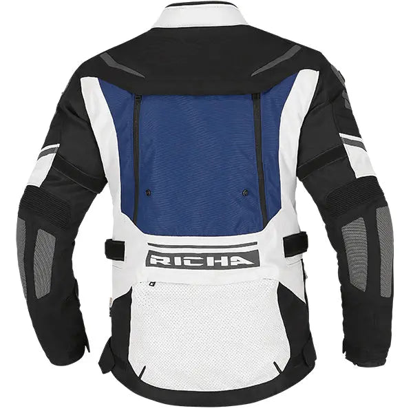 Richa Infinity 2 Adventure Textile Jacket Grey / Blue / Red - FREE UK Shipping, FREE 365 Day Returns | Moto Central