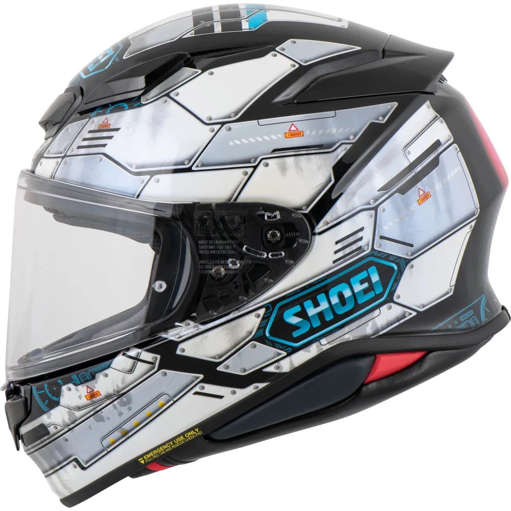 Shoei NXR2 Fortress TC6 Full Face Helmet White - FREE UK Shipping, FREE 365 Day Returns | Moto Central