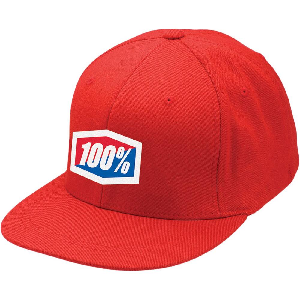 100% Official Flexfit Hat Red