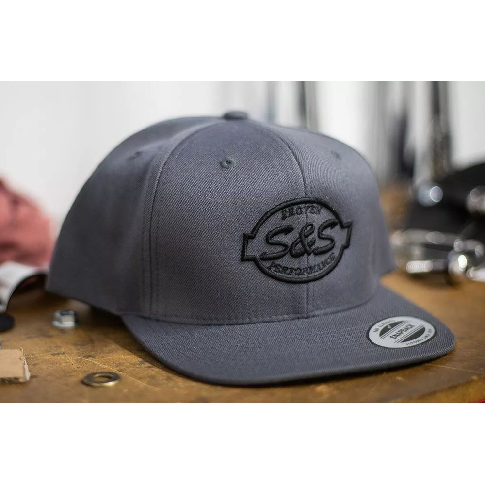 S&S Cycle Snapback Hat Grey