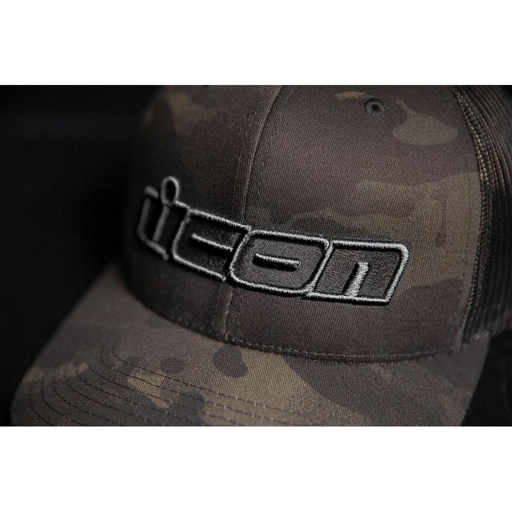 Icon MC Punch Hat Black / Camo - FREE UK Shipping, FREE 365 Day Returns | Moto Central