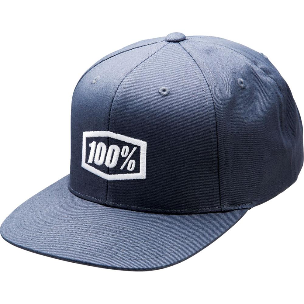 100% Icon Snapback Hat Heather Charcoal