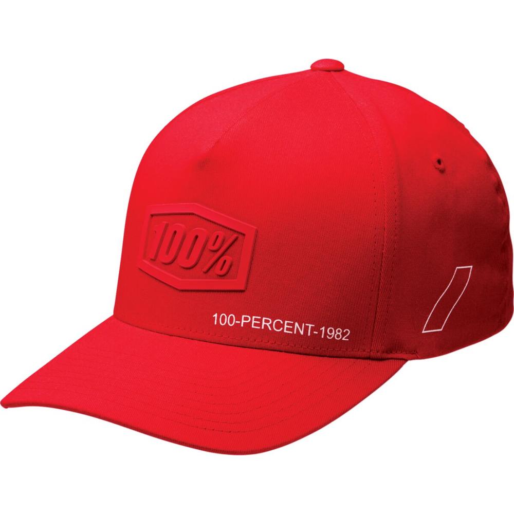 100% Shadow Flexfit Hat Red