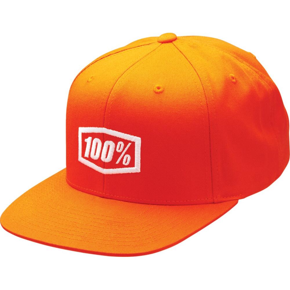 100% Icon Snapback Hat Orange