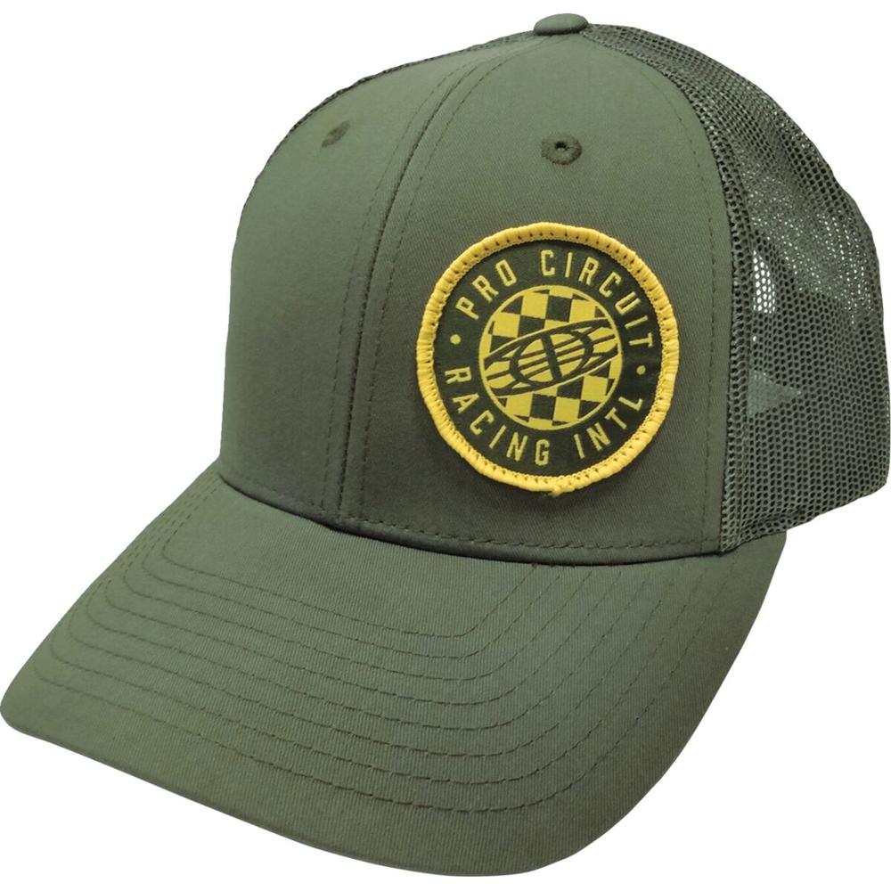 Pro Circuit Checked Global Hat Olive Green