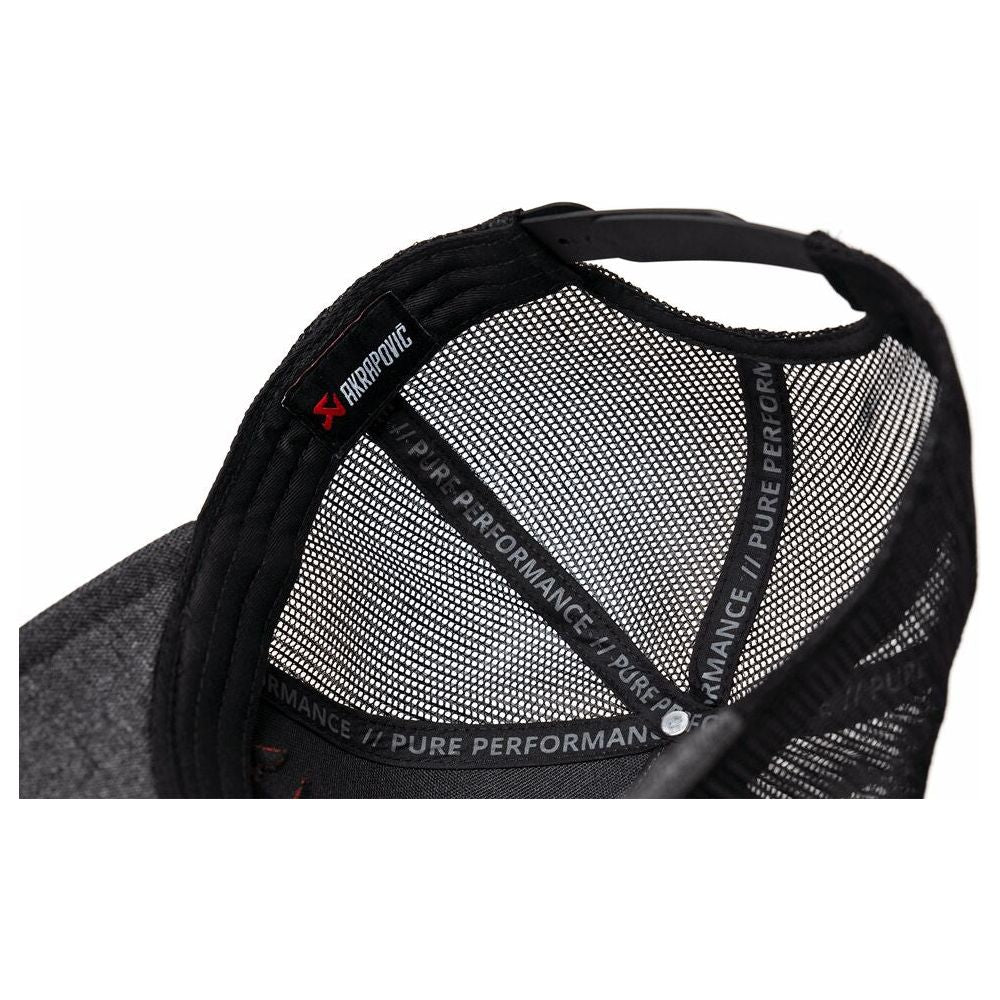 Akrapovic Logo Trucker Hat Black / Dark Grey - FREE UK Shipping, FREE 365 Day Returns | Moto Central