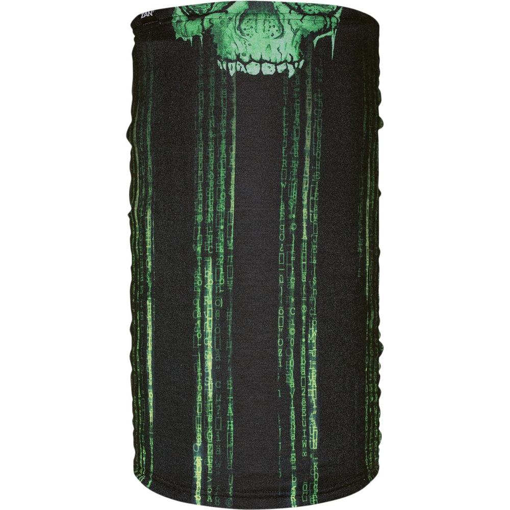 ZAN Motley Tube Fleece Lined Neck Tube Black / Green  - FREE UK Shipping, FREE 365 Day Returns | Moto Central