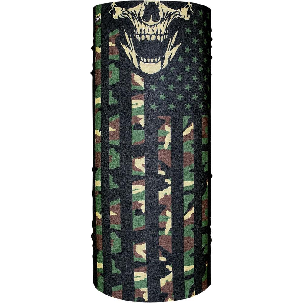 ZAN Motley Tube Polyester Neck Tube Woodland Camouflage Flag