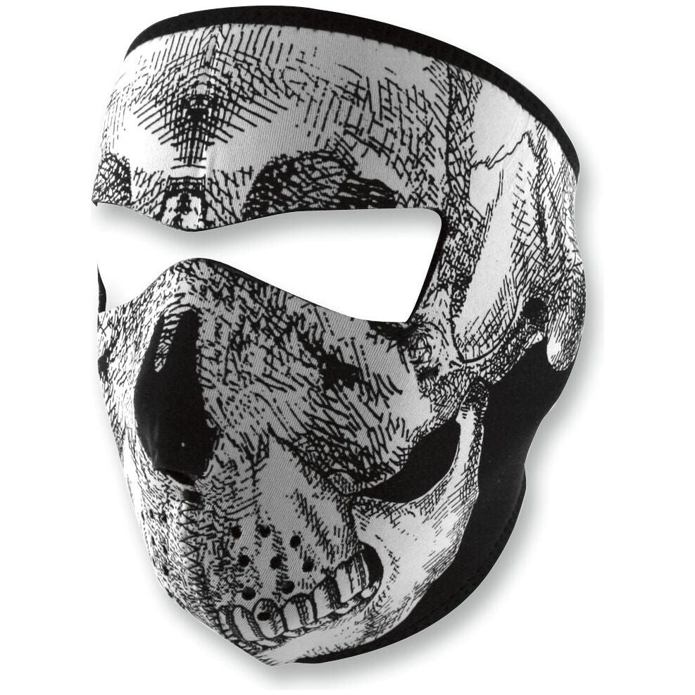 ZAN Neoprene Skull Full-Face Mask Black / White