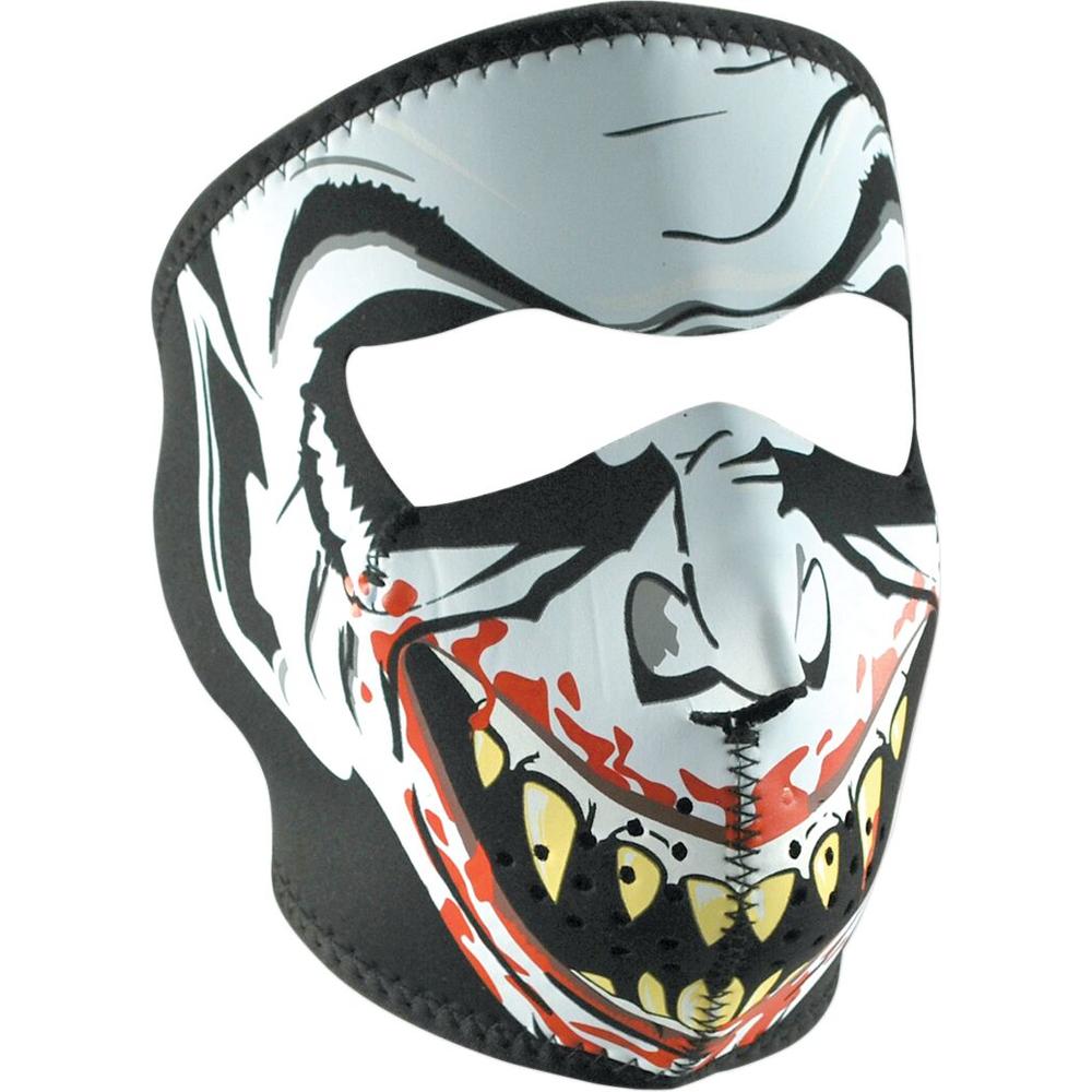 ZAN Neoprene Glow In the Dark Vampire Full-Face Mask Light Grey / Black