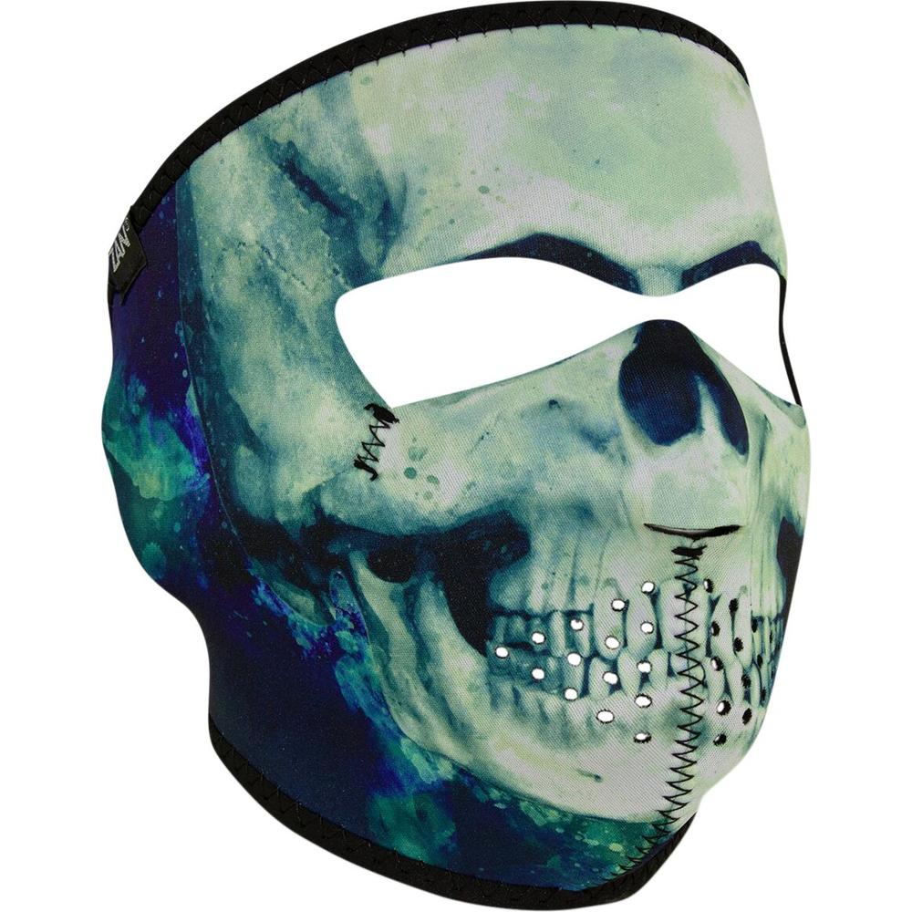 ZAN Neoprene Paint Skull Face Mask Black / Blue / Green