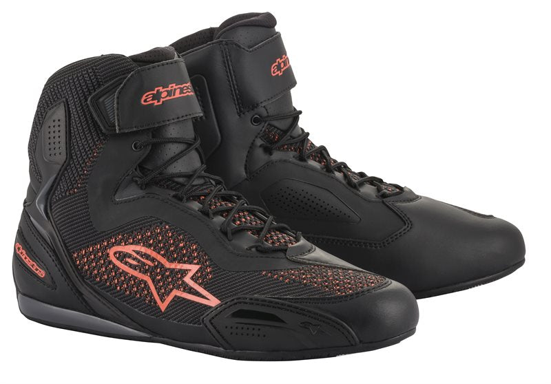 Alpinestars Faster-3 Rideknit Shoes Black / Fluo Red