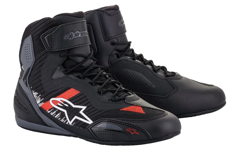 Alpinestars Faster-3 Rideknit Shoes Black / Grey / Bright Red