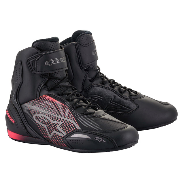 Alpinestars Stella Faster-3 Shoes Black / Gun Metal / Diva Pink