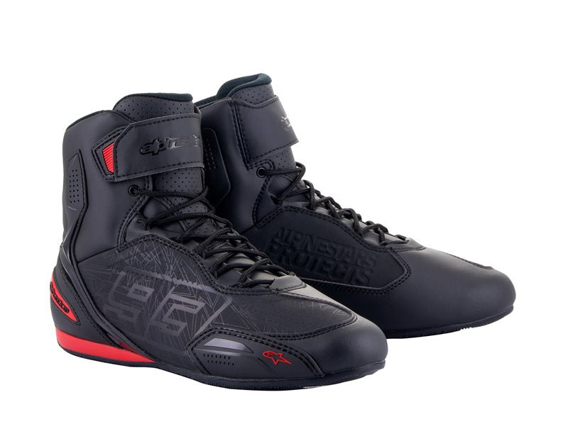 Alpinestars Austin Riding Shoes Black / Bright Red