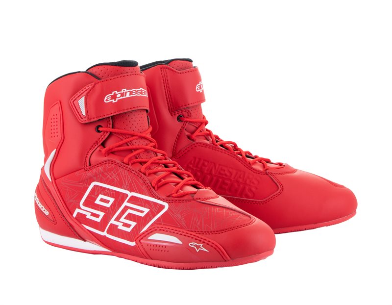 Alpinestars Austin Riding Shoes Bright Red / White