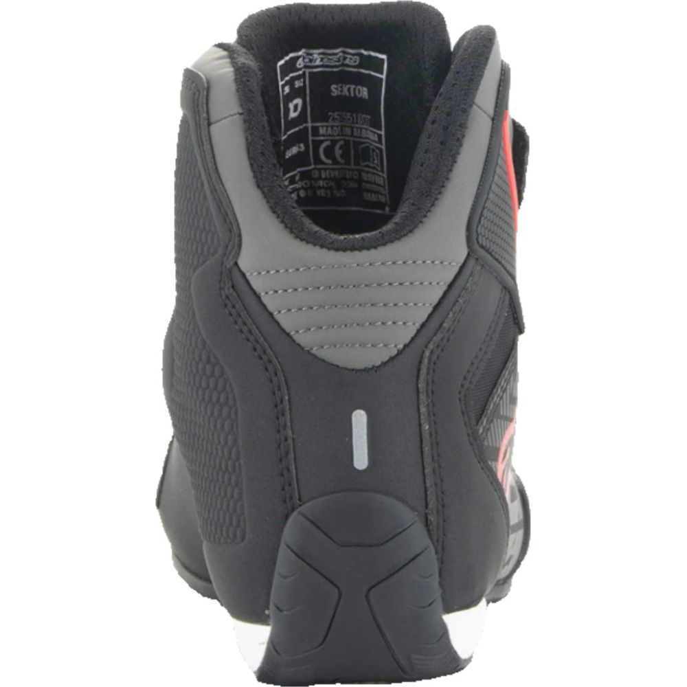 Alpinestars Sektor Riding Shoes Black / Bright Red