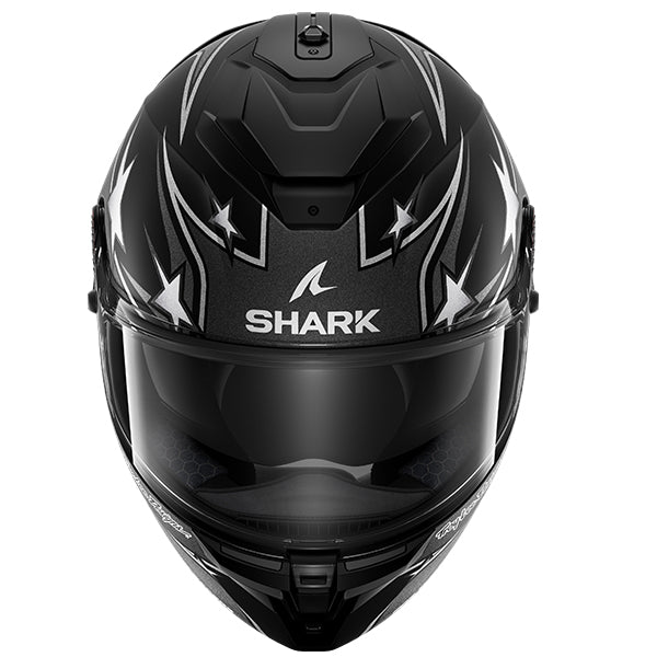 Shark x Troy Lee Designs Spartan GT Pro Full Face Helmet Flagstaff Black / Anthracite / Silver