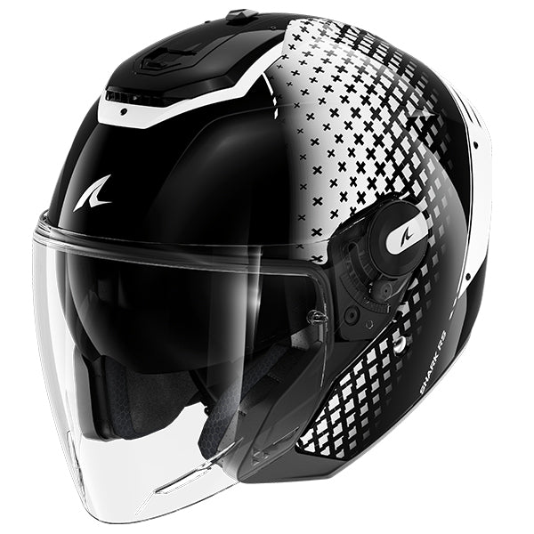 Shark RS Jet Open Face Helmet Stride Black / White / Black