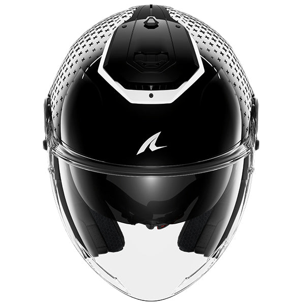 Shark RS Jet Open Face Helmet Stride Black / White / Black - FREE UK Shipping, FREE 365 Day Returns | Moto Central