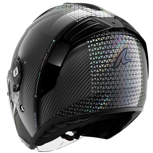 Shark RS Jet Carbon Open Face Helmet Ikonik Black / Silver / Pearl - FREE UK Shipping, FREE 365 Day Returns | Moto Central