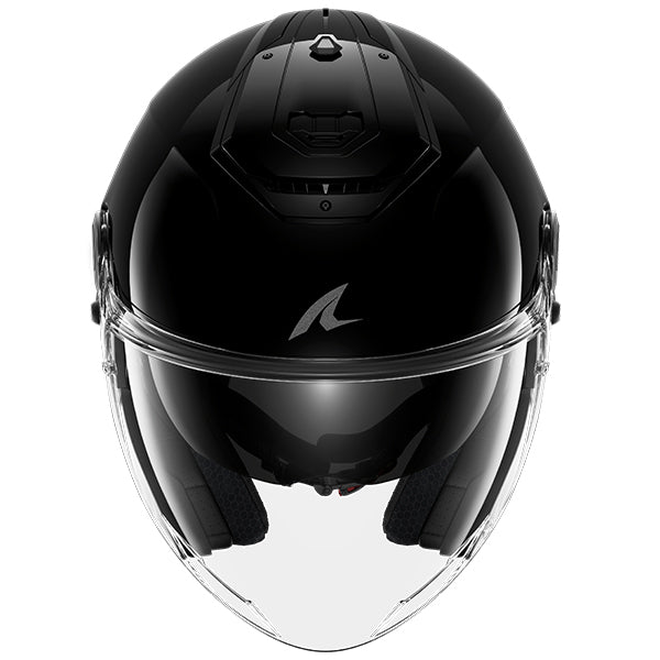 Shark RS Jet Open Face Helmet Blank Black - FREE UK Shipping, FREE 365 Day Returns | Moto Central