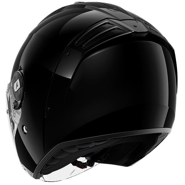 Shark RS Jet Open Face Helmet Blank Black - FREE UK Shipping, FREE 365 Day Returns | Moto Central