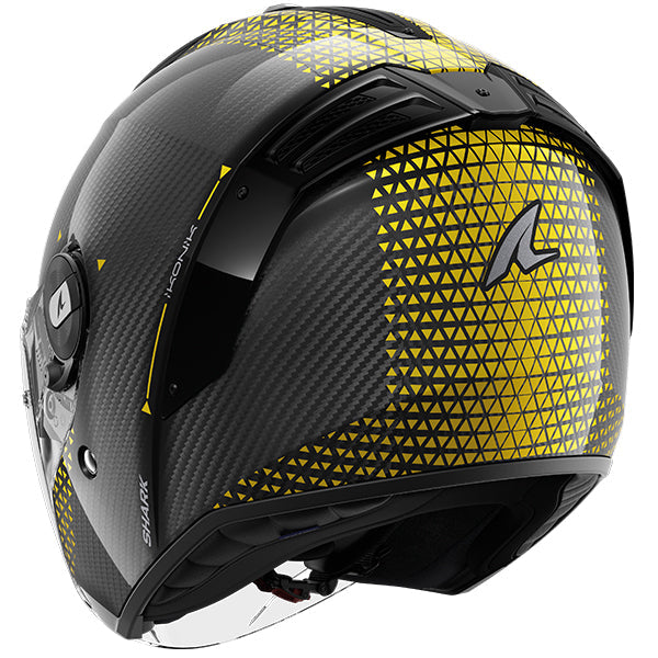 Shark RS Jet Carbon Open Face Helmet Ikonik Black / Silver / Yellow - FREE UK Shipping, FREE 365 Day Returns | Moto Central