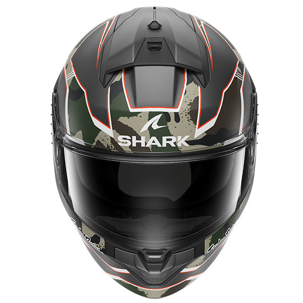 Shark x Troy Lee Designs Ridill 2 Full Face Helmet Matrix Camo Green / Black / Brown  - FREE UK Shipping, FREE 365 Day Returns | Moto Central