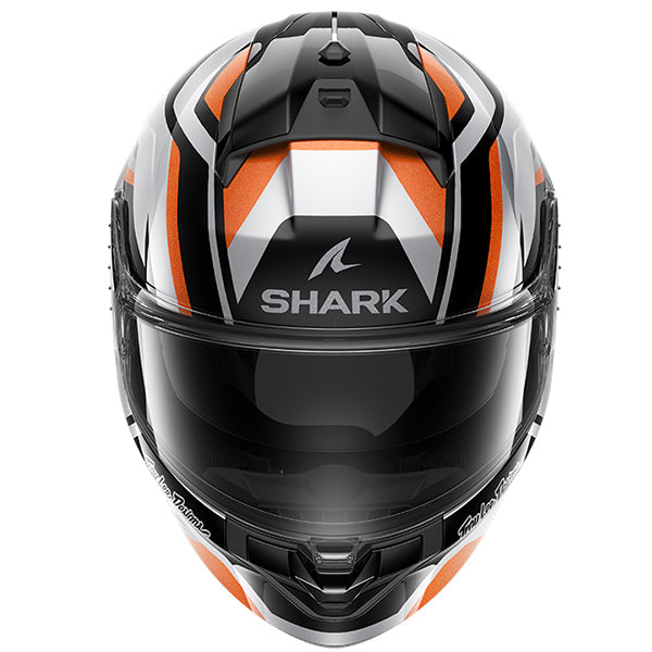 Shark x Troy Lee Designs Ridill 2 Full Face Helmet Apex Silver / Black / Orange