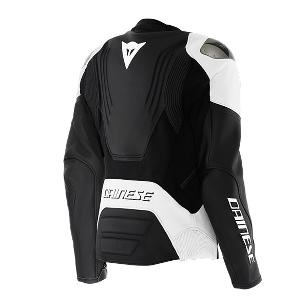 Dainese Racing 5 Ladies Leather Jacket Black / White FREE UK Delivery, FREE 365 Day Returns | Moto Central