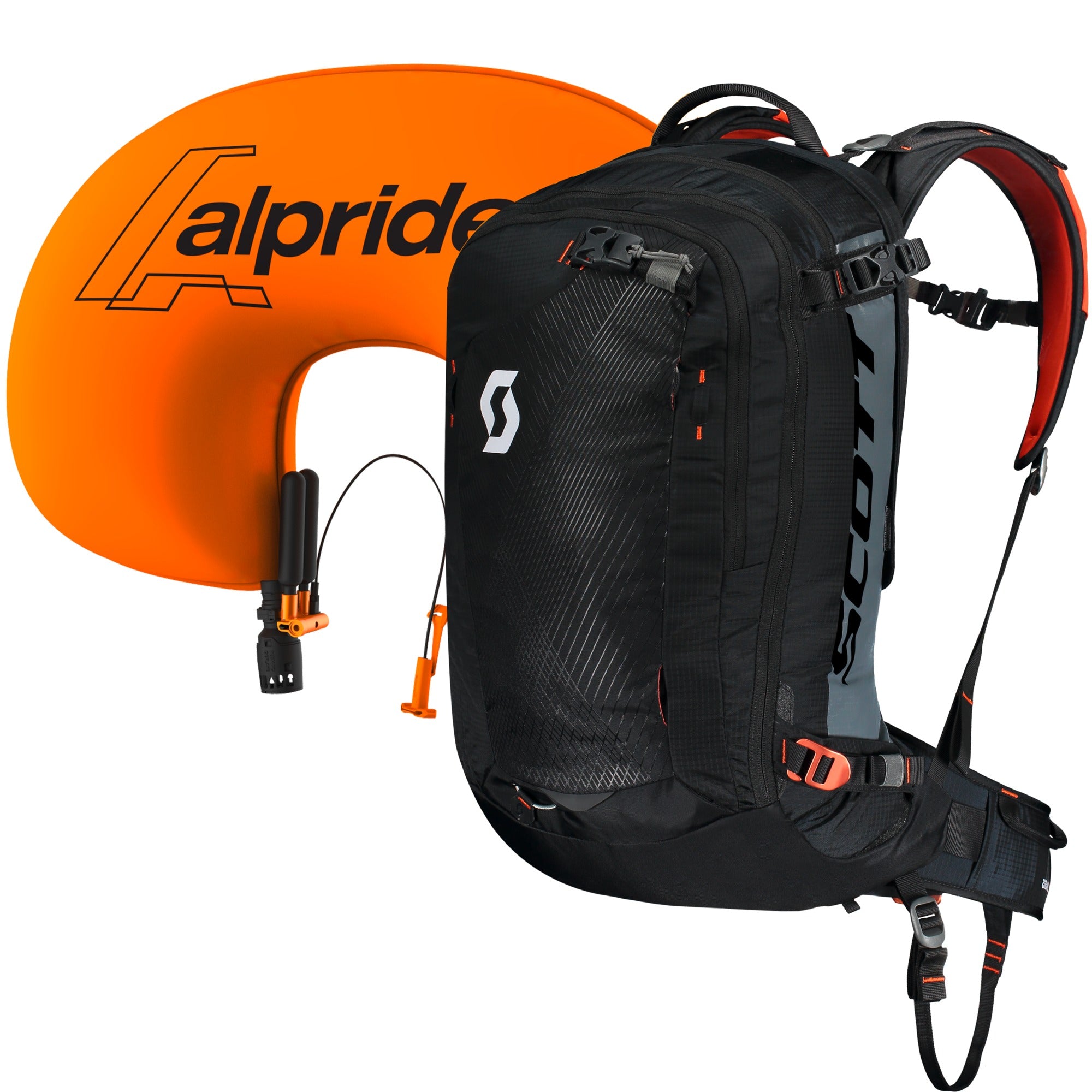 Scott Guide AP 30 Backpack Kit Black / Burnt Orange  - FREE UK Shipping, FREE 365 Day Returns | Moto Central