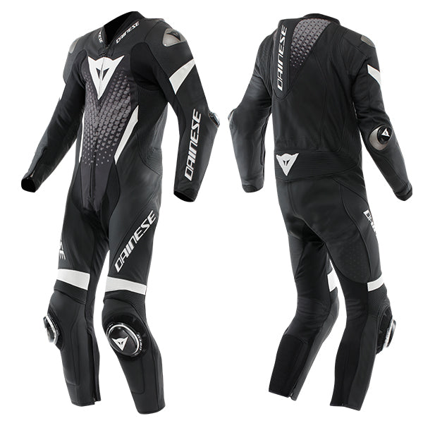 Dainese Laguna Seca 6 Perforated 1 Piece Leather Suit Black / White / Anthracite